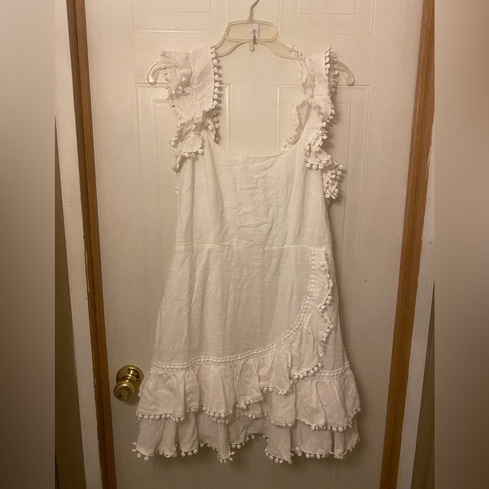 Selfie Leslie Annie Ruffle Pom-Pom Mini Dress - Picture 7 of 13